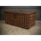Large Iron Bound Indian Hardwood Trunk