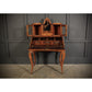 Burr Walnut Marquetry Inlaid Writing Desk