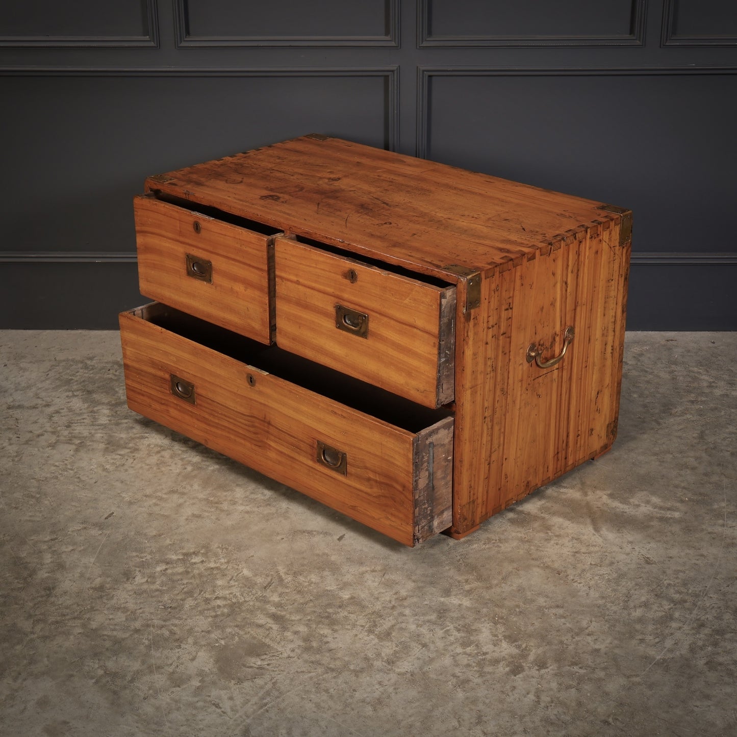 Camphor Wood Campaign Vintage Chest Coffee Table
