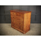 Vintage Victorian Burr Oak Chest Of Drawers