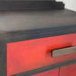 Red & Bronze Art Deco Cabinet | Hand Painted Storage Cupboard | Delivery Included