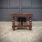 Mahogany & Leather Vintage Coffee Table