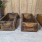 Vintage Indian Wooden Brick Mould With Handles Kitchen Bathroom Storage Box