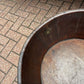 Antique Georgian Mahogany Brass Banded Lift Off Wine Cooler On Stand