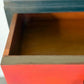 Red & Bronze Art Deco Cabinet | Hand Painted Storage Cupboard | Delivery Included
