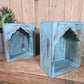 Vintage Rustic Reclaimed Indian Wooden Arched Temple Shelf Wall Display Shelves
