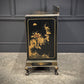 Vintage Chinoiserie Black Lacquered Japanned Sideboard
