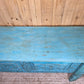 Blue Vintage Solid Wooden Carved Hallway Console Table