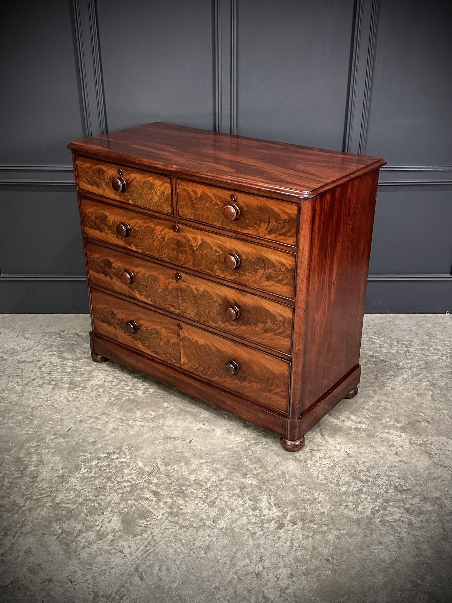 Victorian Mahogany Tallboy Vintage Chest Of Drawers