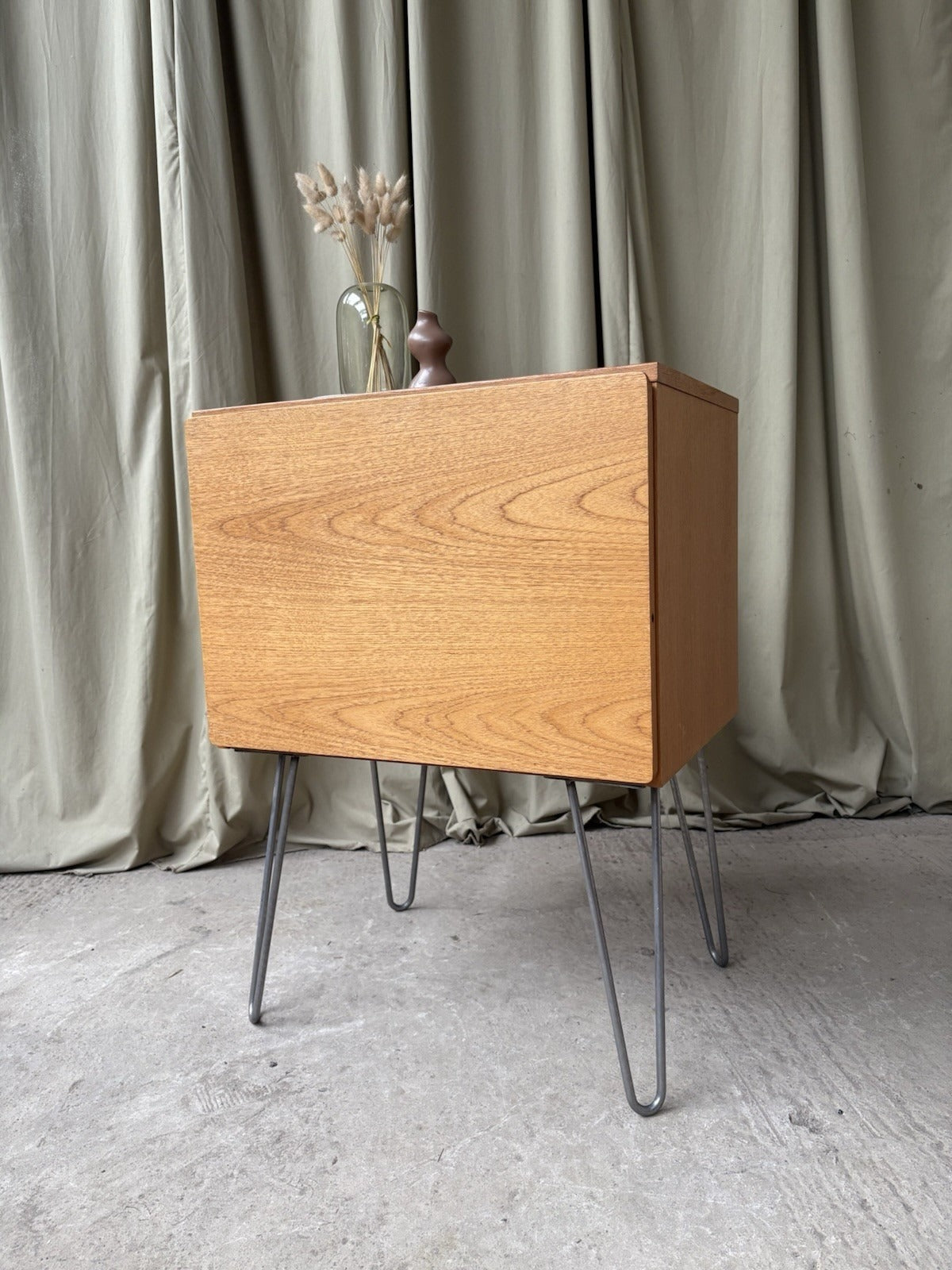 Vintage Mid Century Small Media Cabinet Scandi Danish Retro R1133