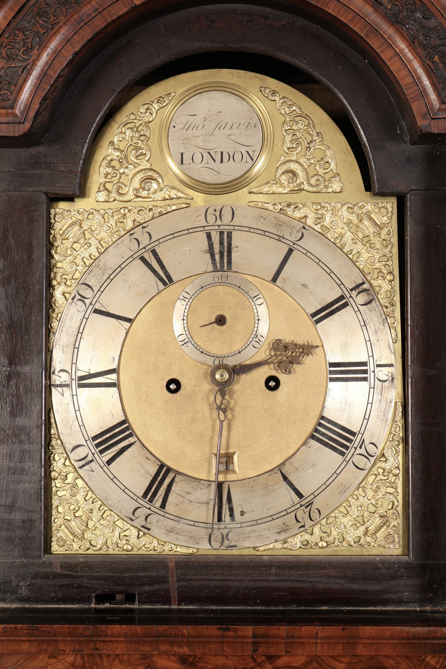 18th Century Walnut Antique Grandfather Clock
