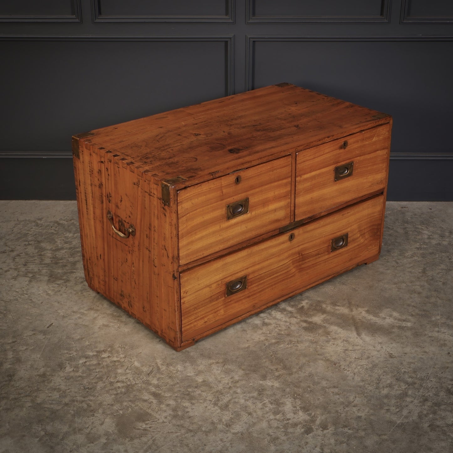Camphor Wood Campaign Vintage Chest Coffee Table