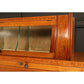 Vintage Edwardian Marquetry Inlaid Mahogany Glazed Display Cabinet