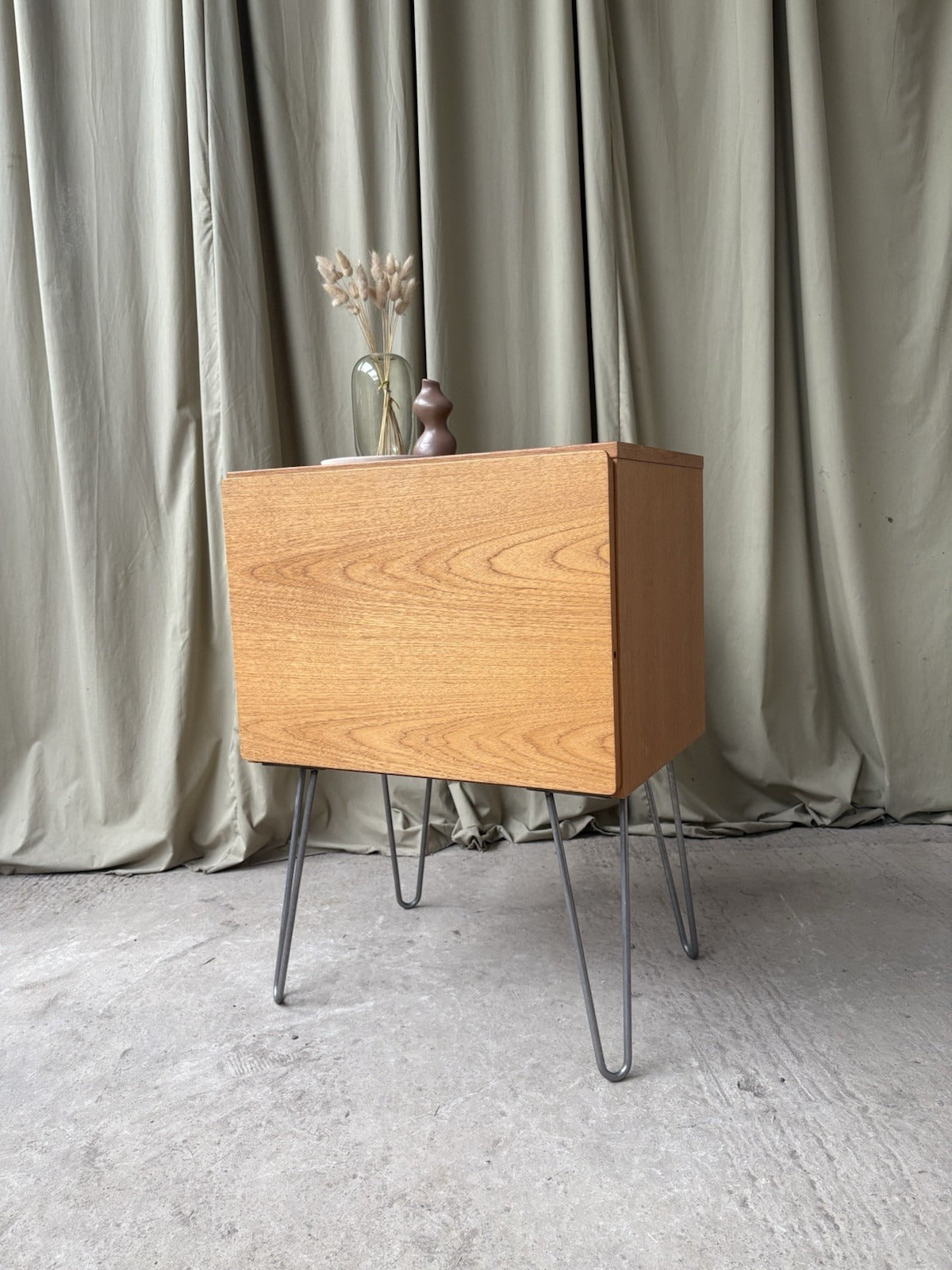 Vintage Mid Century Small Media Cabinet Scandi Danish Retro R1133