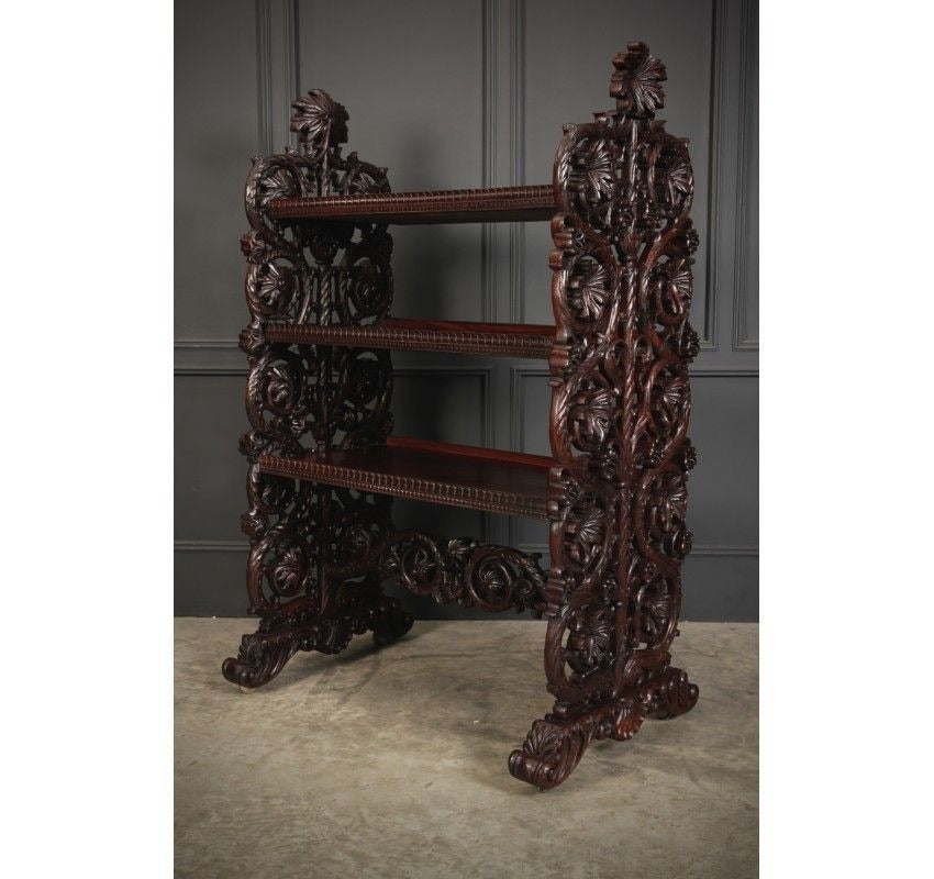 Magnificent Burmese Carved 3 Tier Buffet