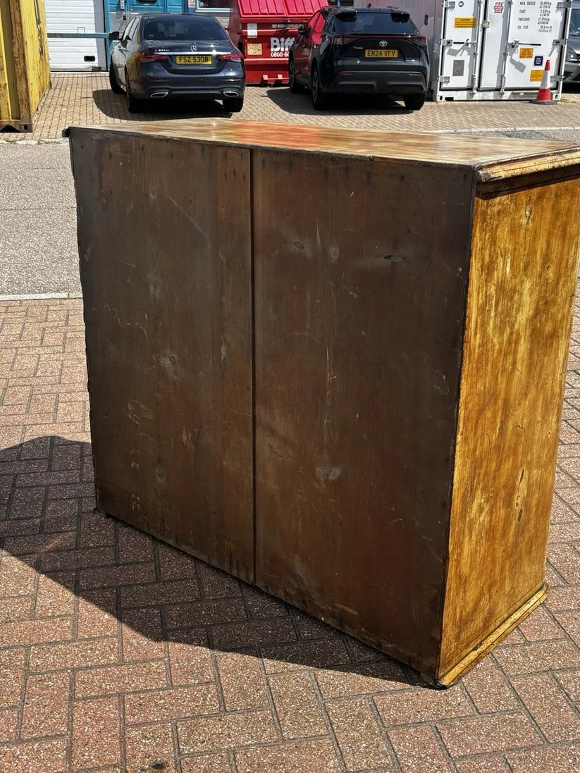 Vintage Victorian Chest Of Drawers With Original Painted Finish, Very Impressive.