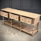 Vintage Bleached Carved Oak Potboard Dresser Sideboard