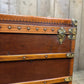 Vintage XL French Steamer Storage Trunk
