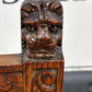 Edwardian Oak Chair, With Finely Carved Lion Heads Decoration
