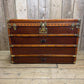 Vintage XL French Steamer Storage Trunk