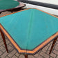Pair 18th Century Dutch Marquetry Antique Games Tables, With Fold Over Lid & Card Playing Area