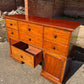 Vintage Mahogany Bank of Drawers Shop Display Kitchen Unit Chest of Drawers