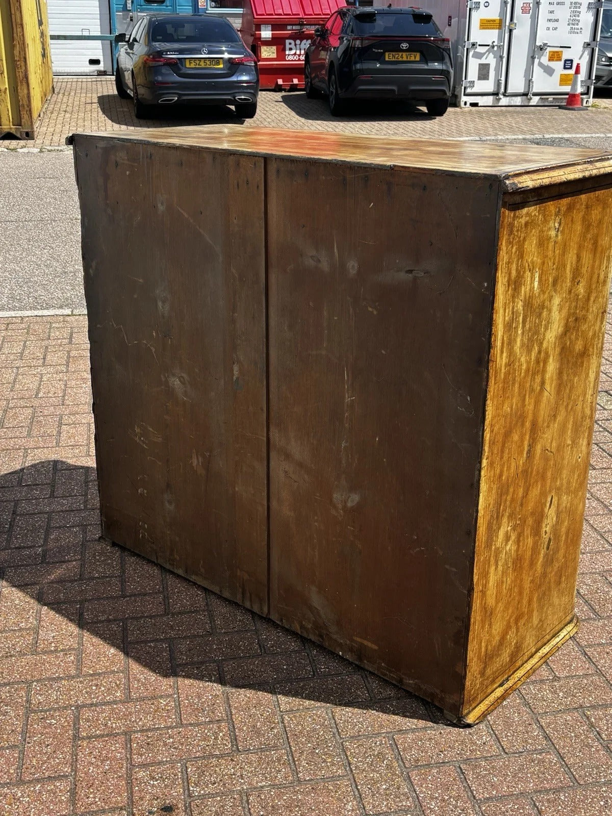 Vintage Victorian Chest Of Drawers With Original Painted Finish, Very Impressive.