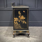 Vintage Chinoiserie Black Lacquered Japanned Sideboard