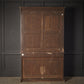 Fine William IV Walnut Vintage Glazed Bookcase Display Cabinet