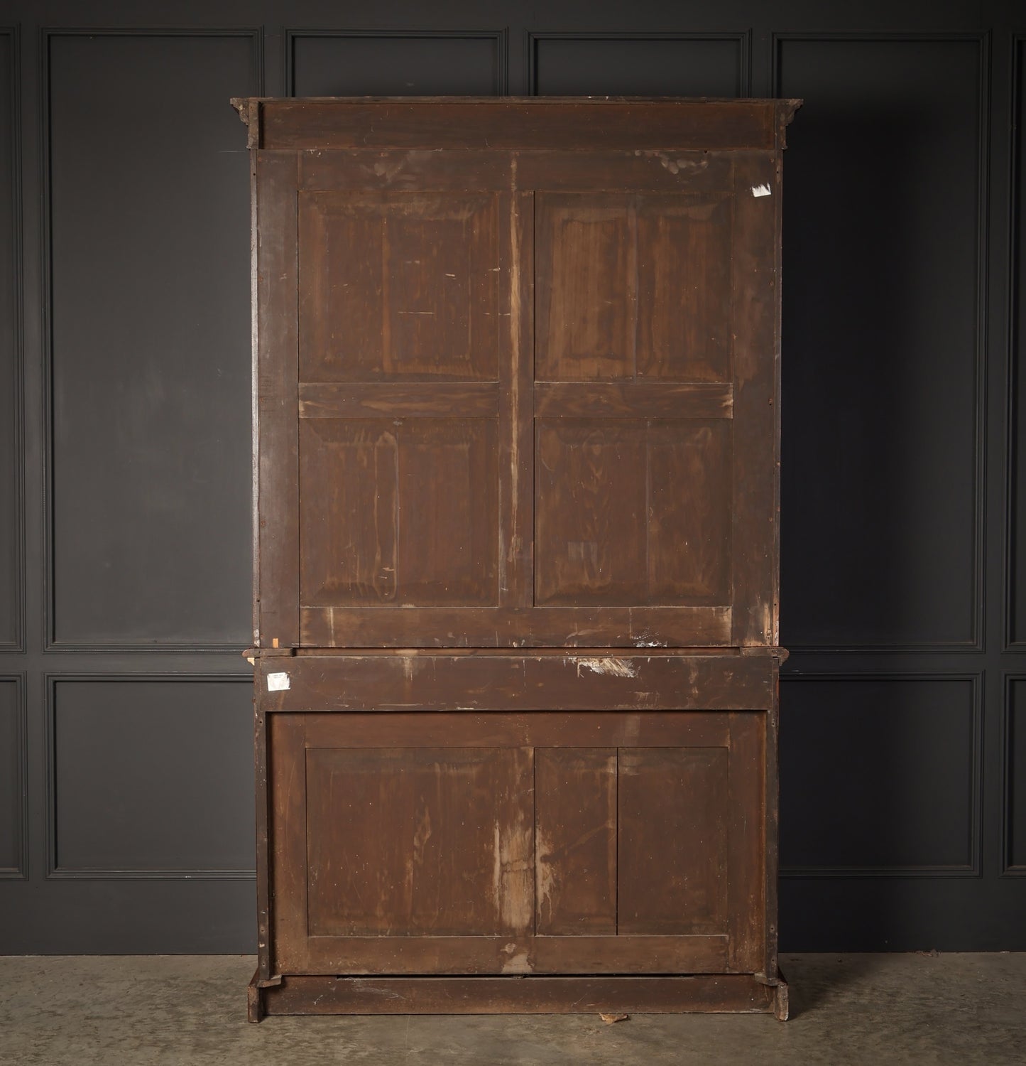Fine William IV Walnut Vintage Glazed Bookcase Display Cabinet