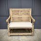 18th Century Antique Carved Bleached Oak Bench