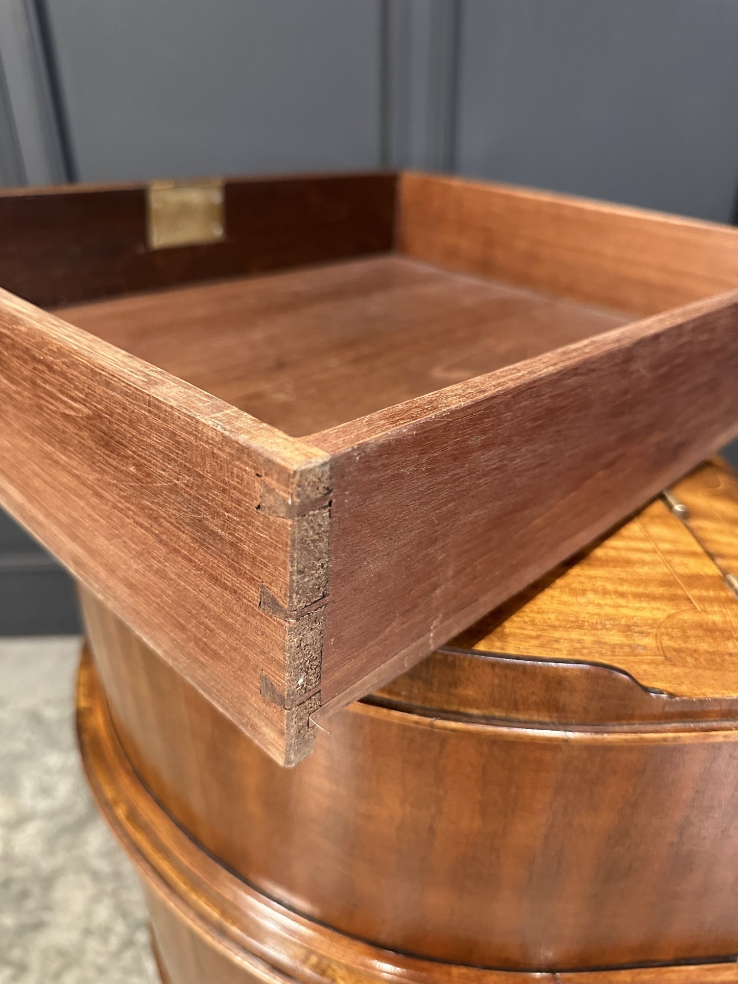 Inlaid Mahogany Carlton House Vintage Desk