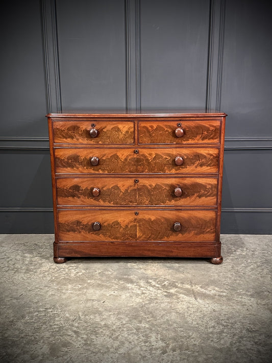 Victorian Mahogany Tallboy Vintage Chest Of Drawers