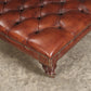 Vintage Victorian Buttoned Leather Footstool