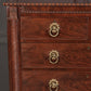 Antique Flame Mahogany Scottish Chest of Drawers