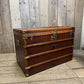 Vintage XL French Steamer Storage Trunk