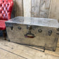 Aluminum Aviation Trunk Polished Vintage Industrial Storage Trunk Metal industrial Travel Case English Luggage