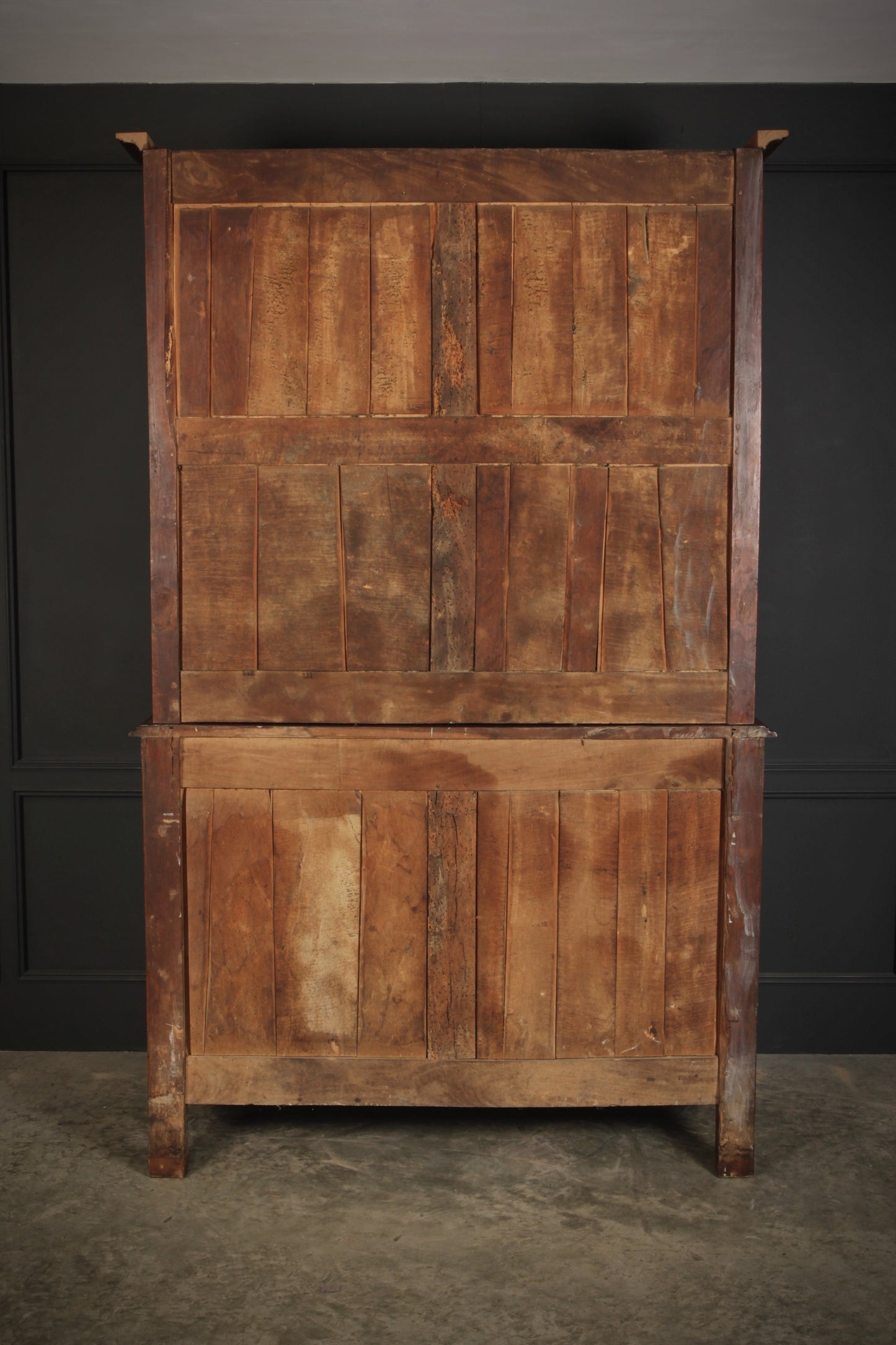 Large 18th Century Cherrywood & Walnut Antique Dresser