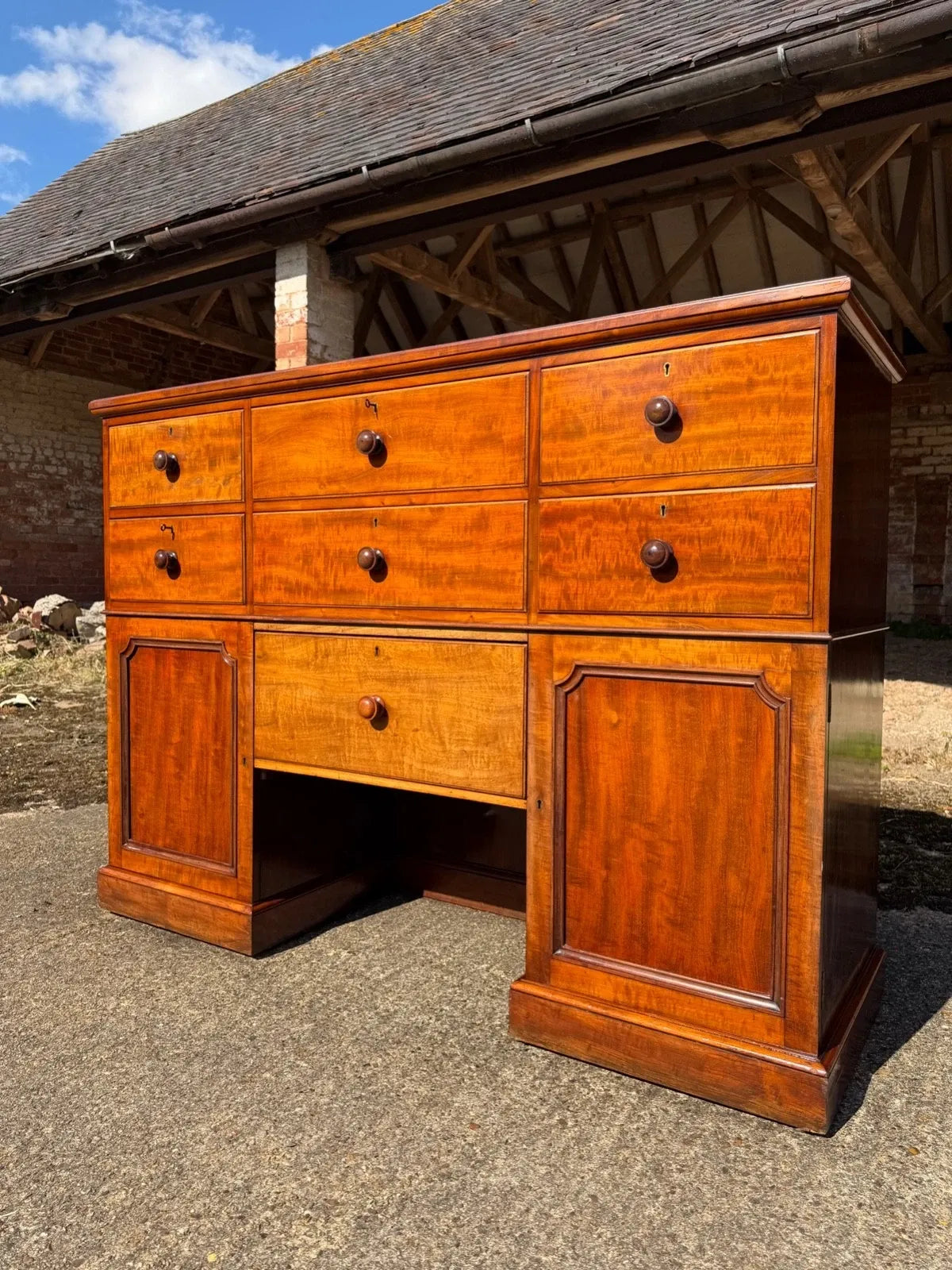 Vintage Mahogany Bank of Drawers Shop Display Kitchen Unit Chest of Drawers