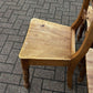 Vintage Victorian Set Of Pine Kitchen Chairs.