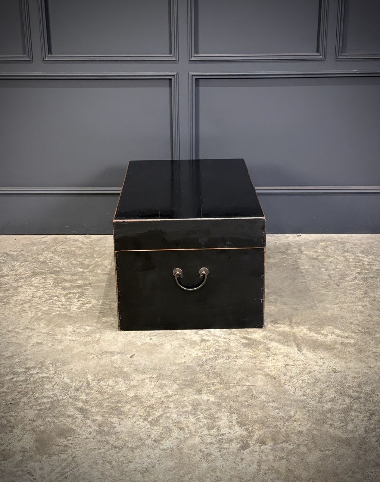 Black Chinese Lacquered Trunk