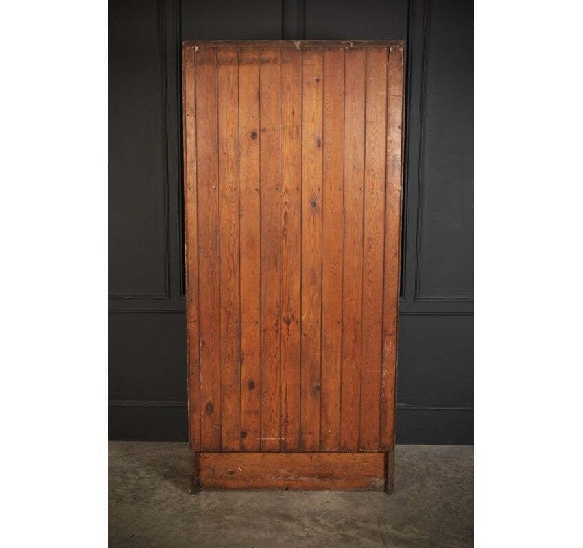 Large Fruitwood Vintage Haberdashery Chest