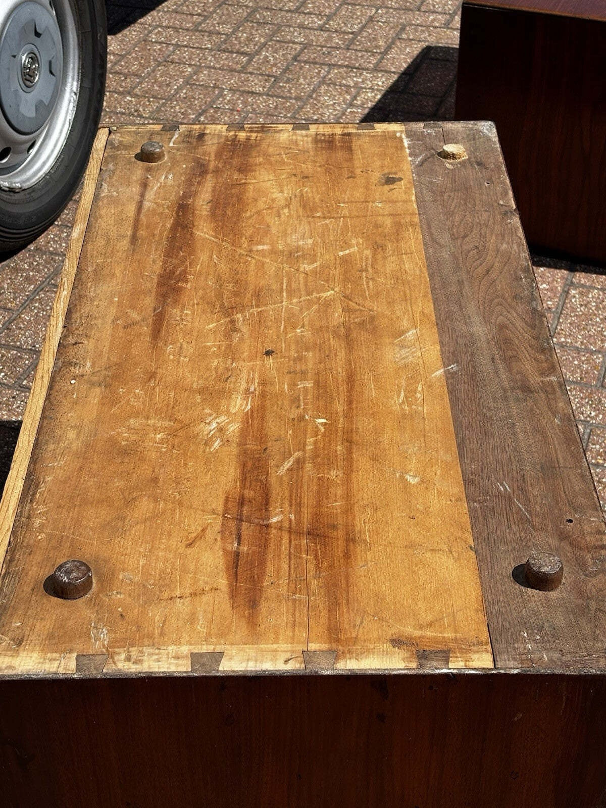 Vintage Campaign Chest, Military Chest. Splits In 2 Pieces. Very Good Quality