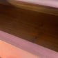 Red, Orange, Maroon Vintage Stag Chest of Drawers Upcycled – Hand-Painted