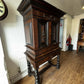18th Century Gothic Drinks Cabinet On Stand, Lots Of Drawers, Fitted Interior & Pigeon Holes