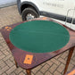 Pair 18th Century Dutch Marquetry Antique Games Tables, With Fold Over Lid & Card Playing Area