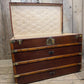 Vintage XL French Steamer Storage Trunk