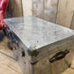 Aluminum Aviation Trunk Polished Vintage Industrial Storage Trunk Metal industrial Travel Case English Luggage