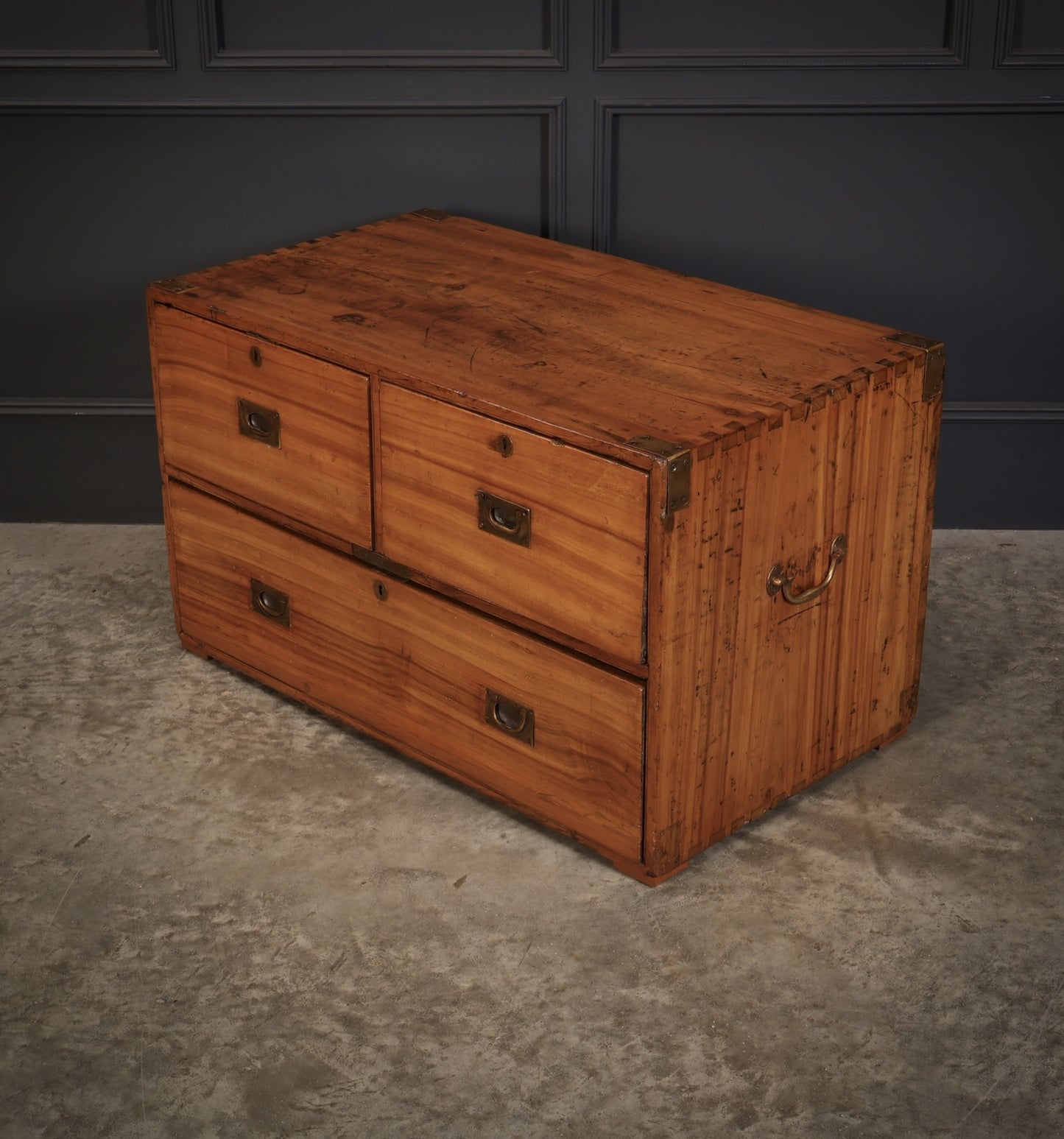 Camphor Wood Campaign Vintage Chest Coffee Table