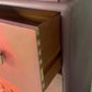 Red, Orange, Maroon Vintage Stag Chest of Drawers Upcycled – Hand-Painted